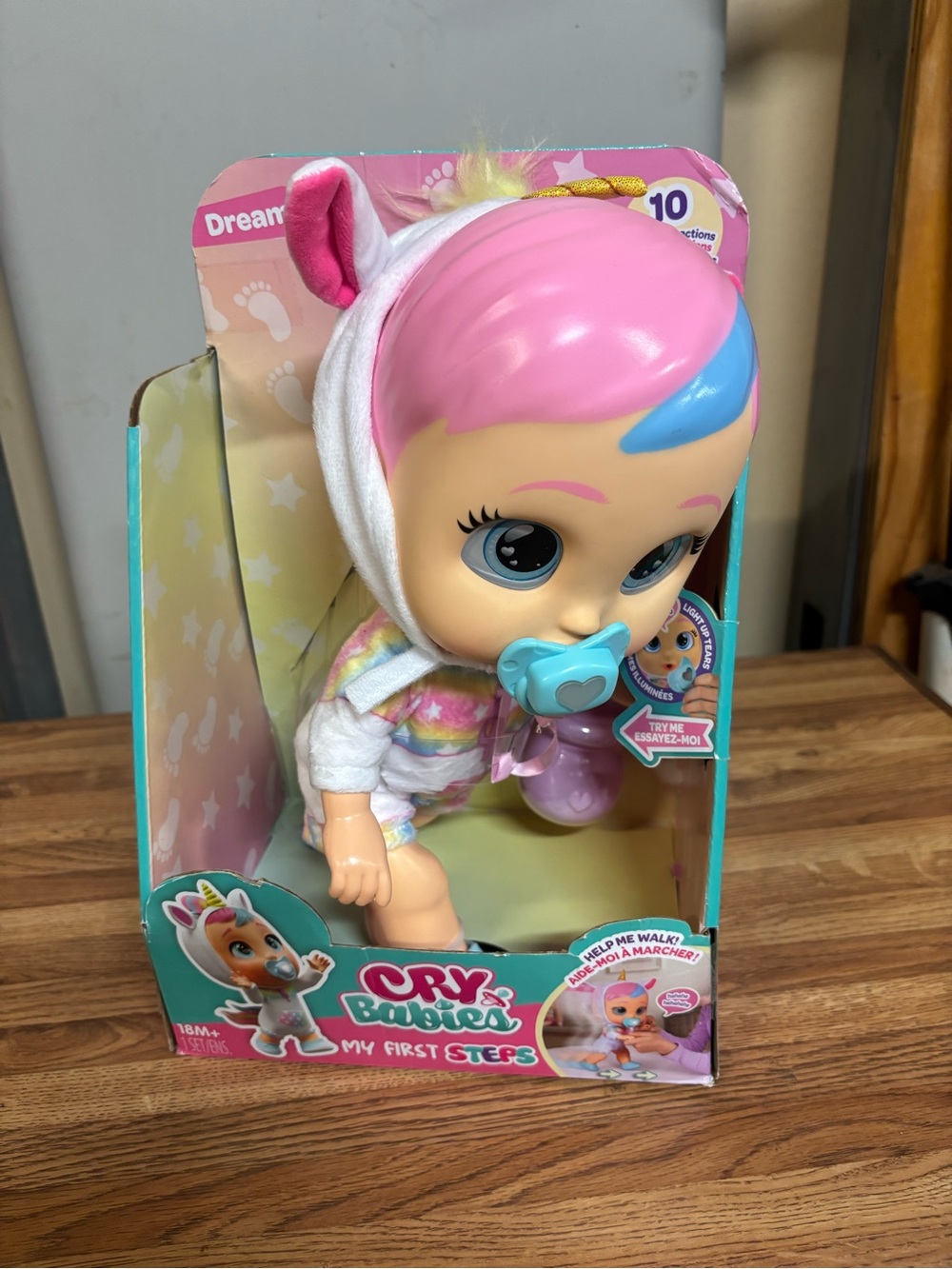 Cry Babies My First Steps Baby Doll - Pink/Blue
